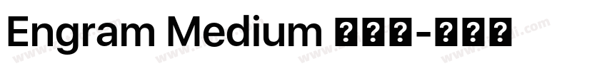Engram Medium 半粗体字体转换